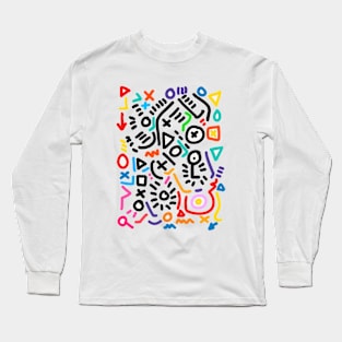 Graffiti Doodles Symbols Art Long Sleeve T-Shirt